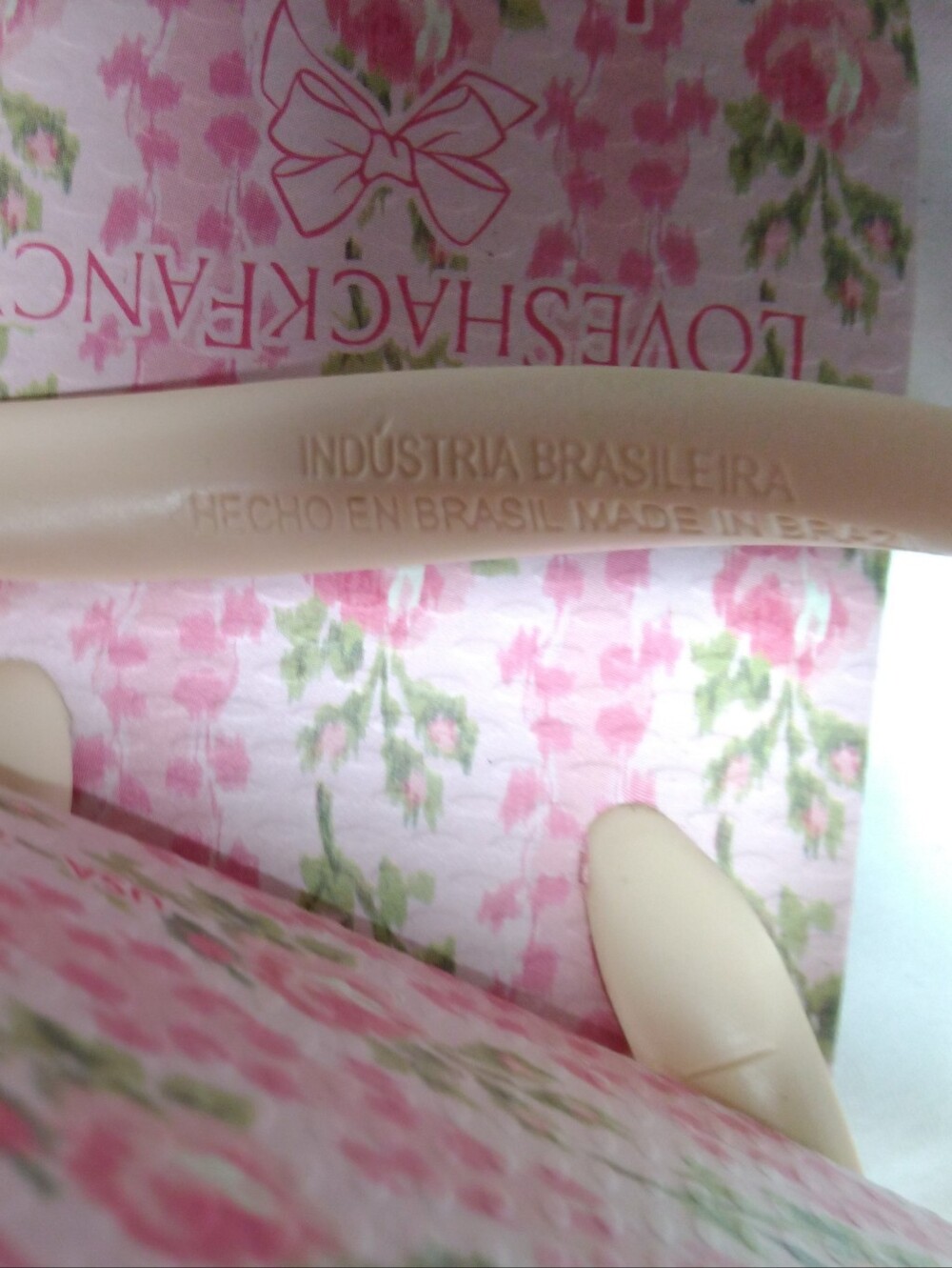 Havaianas Love Shack Fancy Pink Floral Flip Flops Women’s Size 7/8 - Picture 12 of 16